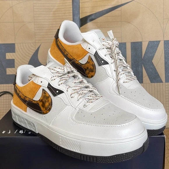 Nike Air Force 1 FONTANKA WMNS Phantom/Light Curry - Picture 5 of 16